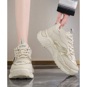 春 夏ダッドスニーカー 厚底 レディース 美脚