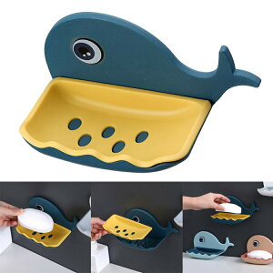 プラスチックウォールマウント浴室ソープディッシュ排水石鹸トレイ収納ラックホルダーボックス容器