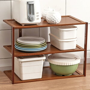 収納ラック 棚 竹製 シェルフ ストッパー付き オープンラック 収納 キッチンラック スリム 竹製棚板 食器棚 レンジ台 防サビ加工 多段層 大容量 耐荷重強い キッチン バースルーム リビング