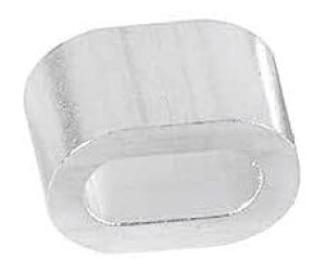 4mmスリーブW半分 ダブル アルミクランプ まとめ売り 箱罠 くくりわな かしめ くくり罠 あるみ オーバル すりーぶ スリーブダブル 軽量 ワイヤーロープ通し 加締め 罠部品 ダブル管 クランプ