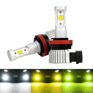 H8 H11 H16 led tHO CG[ ԌΉ 20W*2 3000K F LZ[ t@X LEDtHOv 12V ԗp  tHOCg Ih~ ̌^ LEDou 2Zbg tȒP