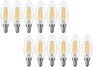 12 LED tBgd C35 VfAd 4W 350LM E12 XC^ dF 2700KgFEH[zCg 40W` OX (4 bg, )