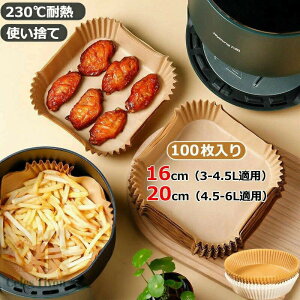 �G�A�t���C���[�p�� ���a16/20cm 100���Z�b�g 3-6L�K�p �X�N�G�A�^ �ی^ �N�b�L���O�V�[�g �V�Ղ�~�� ���� �h�� �ϖ� 230���ϔM �g���� �P�[�L ���َq �g���̂� ���F �L�b�`����p �m���t���C��