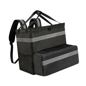 拡張可能なピザバックパック、フードデリバリーバックパック、反射ストリップ付き保温軽量ポータブルデリバリーバッグ, 拡張可能グリーン