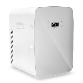 小型 冷蔵庫 12L 室内車載両用【保冷・温蔵】-9~65℃温度調節可能 ポータブル ミニ冷蔵庫 超軽量 省エネ 静音 AC・DC給電コード付属 ホワイト