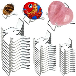 クリスタルスタンド ロックディスプレイスタンド 小さなディスプレイスタンド (3サイズ 36個) クリスタルスタンド 鉱物 岩 水晶 瑪瑙 化石 サンゴ その他の小さなアイテムのディスプレイ用