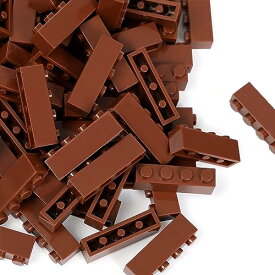 クラシックビルディングブロックセット、100ピース 1x4 ベーシックビルディングブロック STEM クリエイティブビルディングトイ 主要ブランドすべてに対応 (ホワイト)