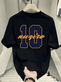 200gサイズの背中サイズの「10」という数字に「nuzito」というすっきりとした文字を組み合わせたインパクトのあるブルーとオレンジの配色です。素材は快適で通気性があり、スポーツやフィットネス、日常の移動にも活力と箇性を見せることができます。