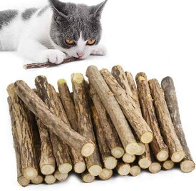 猫歯ぎしり棒 猫噛みおもちゃ またたびの木 またたびトイ 噛むスティック 天然安全 興奮した猫（30本）