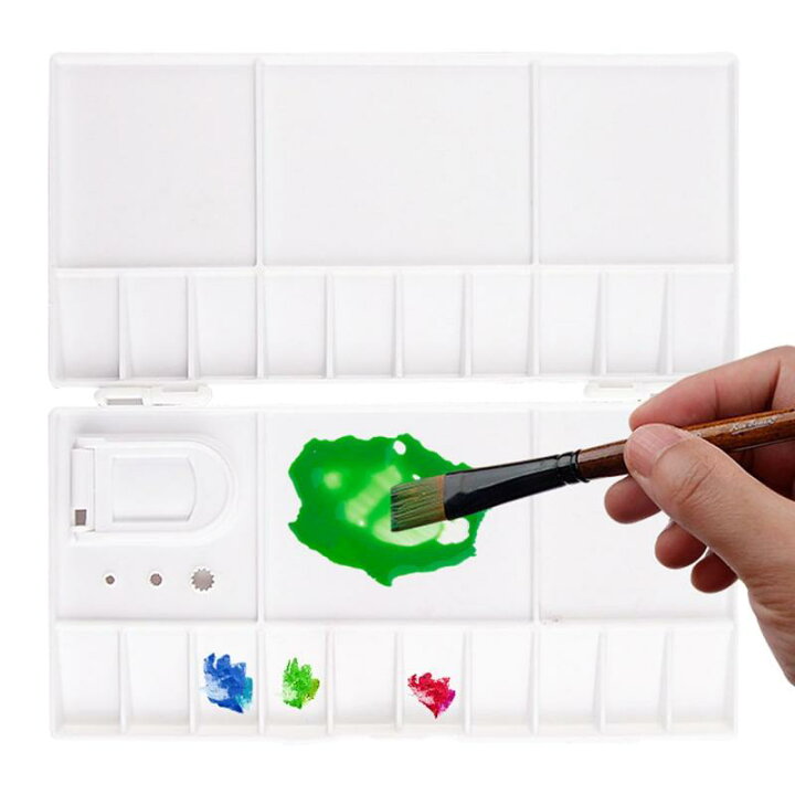 楽天市場】パレット 水彩 絵の具 パレット 20色 プラスチック製 水彩 