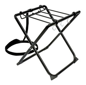 キャプテンスタッグ(CAPTAIN STAG) スタンド ウォータータンクスタンド ポリタンクスタンド 固定ベルト/フック3個付き 【グリーン/ブラック】 M-8670/UC-1879