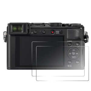 2���Z�b�g �X�N���[���v���e�N�^�[ �݊� Panasonic Lumix LX100 II LX100m2 �Ή� 9H�d�x �����K���X �t���ی�t�B���� �f�W�^���J���� �A�N�Z�T���[ ���h�~ �w��h�~