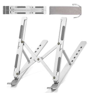 BOJIDO �m�[�g�p�\�R���X�^���h �A���~������ �܂肽���ݎ��Ōy�� 6�i�K���� �p�x���߉\�� PC Mac �^�u���b�g iPad 15.6�C���`�m�[�g�ɑΉ���(�V���o�[)