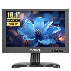 10.1�C���` ���^HDMI���j�^�[ 1920×1200 16:10 IPS ����➑� �t���f�B�X�v���C HDMI/VGA/AV/BNC���͑Ή� �����R���t �����X�s�[�J�[ PC �h�ƃJ���� RasPi�p