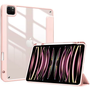 ProCase iPad Pro 11 �P�[�X ��4/3/2/1����ɓK�p�i2022 2021 2020 2018) ���� �N���A�o�b�N�J�o�[ �y�����[ �ϏՌ� �O�܂� �X�^���h �X�}�[�g�J�o�[