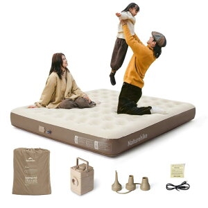 Naturehike �G�A�[�x�b�h �����d���|���v �L�����v/�h��/���q�p 1/2/3 �l�p �I�̑��\�� ���� 25cm 450kg �ω׏d ���K���� �ȈՑ��� Type-C �[�d �R���p�N�g ���[�ܕt��