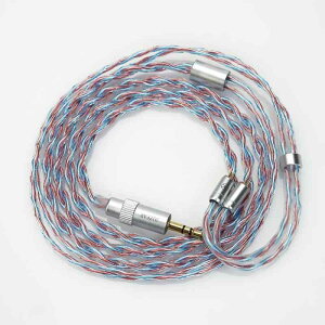 HiFiGo JUZEAR Flare IEM�A�b�v�O���[�h�P�[�u�� hifi�C���z�����P�[�u�� 6N�P������+�P�������⃁�b�L���� 0.78mm 2-pin 3.5mm+4.4mm���Ή� 4�c280�{��d�����\�� 1.2m 4��m�����b�L�����v���O ��