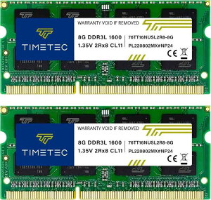 Timetec Hynix IC �m�[�gPC�p������ DDR3L 1600 MHz PC3 12800 1.35v 204 Pin SODIMM Laptop memory upgrade