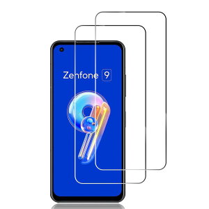�y�񖇓���zFOR ASUS Zenfone 9 �p�̃K���X�t�B���� for ASUS Zenfone 9 / Zenfone 10 �p�̃t�B���� �t���ی�t�B����for ASUS Zenfone 9 �p�̃P�[�X �����ی�K���X �d�x9H �Ռ��z�� ����