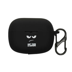 kwmobile �ی�P�[�X JBL Wave Beam/Beam 2 / Wave 200TWS�Ή� �P�[�X - �ϏՌ� �V���R�� �P�[�X�J�o�[ Don't touch my headphones�f�U�C��