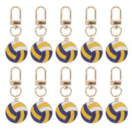 [Beaupretty] バレーボール選手用キーホルダー 10個セット スポーツチーム記念品 バックパック用チャーム…