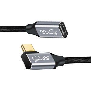chenyang USB C�P�[�u�� USB 3.1 Type C �I�X-���X 90�x���p�����f�[�^�P�[�u�� 10Gbps 100W �X���[�u�t�� �m�[�g�p�\�R�� �g�ѓd�b 0.5M