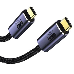 USB Type-c �P�[�u�� USB4�P�[�u�� 20Gbps�����]�� PD�Ή� 100W/5A�}���[�d 8K/60Hz�f���o�� �����ϋv�i�C���� �^�C�vc �P�[�u�� Mac Book Pro/Air�AiPad Pro/Air�AiPad mini 6�AX