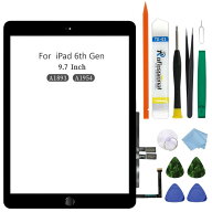 タッチパネル交換用 9.7インチ 2018 iPad 第6世代（A1893 A1954）ガラスタッチデジタイザー 画面交換修理…