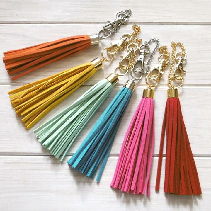 楽天市場】タッセルチャーム バッグチャーム ボリューム フリンジ  