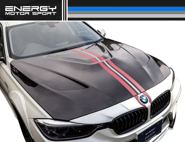 M's】 BMW 3シリーズ F30（2012.1-）FRP ボンネット ダクト付