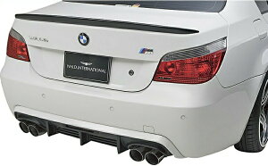 【M's】E60 E61 BMW 5シリーズ Mスポーツ用(2004y-)WALD SPORTS LINE リアディフューザー//FRP製 ヴァルド バルド スポーツライン リヤディフューザー エアロ セダン ツーリング 525i 530i 540i 545i