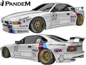 【M's】E31 BMW 8シリーズ (1990y-1999y) PANDEM ワイドボディ フルキット 5点 パンデム FRP製 エアロ カスタム シンプル オーバーフェンダー ワイドフェンダー フルエアロ エアロキット エアロセット