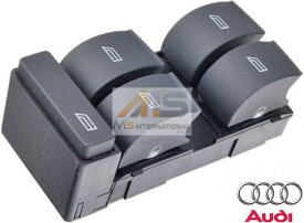 【M's】アウディ A2 A4（2001y-2005y）純正品 パワーウィンドースイッチ（運転席側）正規品 AUDI 8Z0-959-851B-5PR 8Z0959851B5PR 窓 ボタン ウィンドウ スイッチ 正規品 純正