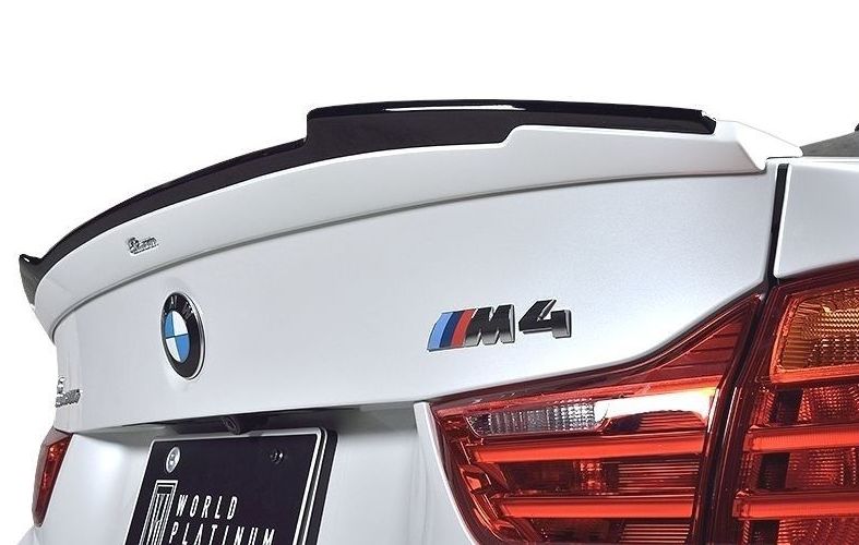 【M's】 BMW M4 クーペ F82 トランク スポイラー（FRP）／ROWEN／ロエン エアロ／／リア ウイング／CBA-3C30 M4 COUPE／WORLD PLATINUM 1B003T00 ウィング