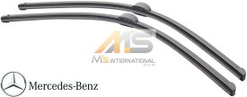 【M's】W221 ベンツ AMG Sクラス(2005y-2013y)純正品 フロント ワイパーブレード 2本/左右（右ハンドル用）／／正規品 S350 S500 S550 S600 S63 S65 221-820-0945 2218200945