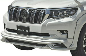 【M's】トヨタ ランドクルーザー プラド 150系 後期(H29.9-)WALD SPORTS LINE フロントスポイラー (メッキガーニッシュ付属)//ABS製 ヴァルド バルド エアロ パーツ TOYOTA LAND CRUISER PRADO ランクル