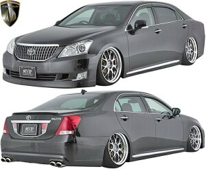 【M's】 トヨタ 200 クラウン マジェスタ URS206 (2009.3-2013.9) AIMGAIN 純VIP フルキット 3点 エイムゲイン FRP エアロ パーツ フルエアロ エアロキット エアロセット 外装 20クラウン 200クラウン 20マジ
