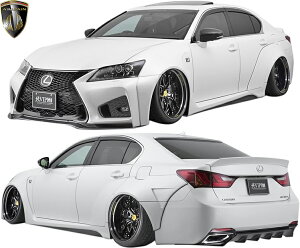 【M's】 レクサス 前期 10系 GS350 GS250 (2012.1-2015.11) AIMGAIN 純VIP GT パーフェクト ワイドボディーキット 7点 FRP エイムゲイン エアロ パーツ フルエアロ エアロキット セット カスタム シンプル 外