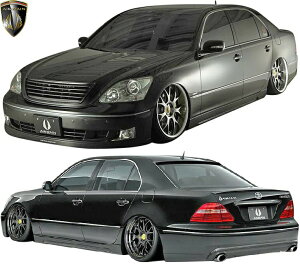 【M's】 30系 後期 セルシオ UCF30 UCF31 (2003.8-2006.6) AIMGAIN 純VIP フルキット 3点 (タイプ2) エイムゲイン FRP エアロ パーツ フルエアロ エアロキット セット カスタム シンプル 改造 外装 エイムガイ