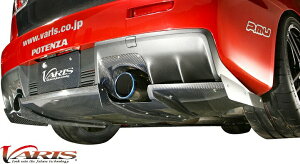 【M's】三菱 ランエボX (2007y-2015y) VARIS コラボレーション ハーフカーボン リアディフューザー HALF CARBON バリス エアロ リヤディフューザー 三菱 MITSUBISHI ランサーエボリューション10 ランエボ10