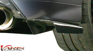 【M's】三菱 ランエボ9 MR (2005y-) VARIS スーパー耐久認定パーツ S耐Ver.’09 カーボン サイドスプリッターフィン 左右 (リアディフューザー Ver.2対応) CARBON バリス エアロ ランエボエアロ リヤディ
