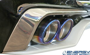 【M's】 G30 BMW 5シリーズ セダン ( 2017y- ) ENERGY MOTOR SPORT EVO G30.1 リアアンダーマフラーABSメッキカバー ( 左右セット ) // エナジーモータースポーツ エアロ パーツ エクステリア 外装 カス