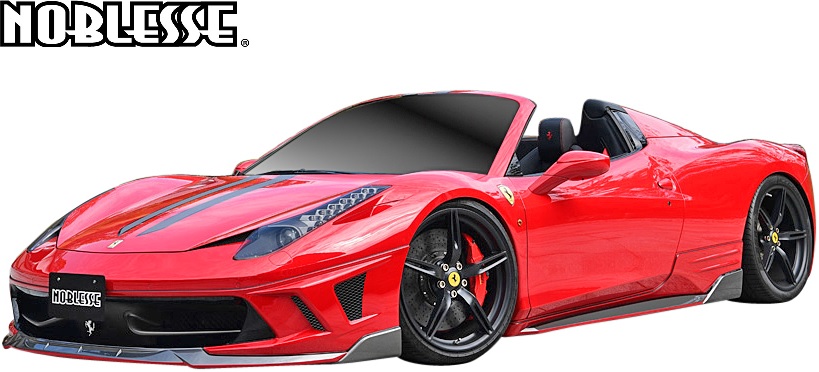 【M's】 フェラーリ 458イタリア / 458スパイダー (2009y-2015y) NOBLESSE エアロ 2点 セット ／／ ABS 未塗装 ノブレッセ フルエアロ エアロキット セット フルキット エアロ パーツ カスタム Ferrari 458spider 458-FH-010 458-SS-010