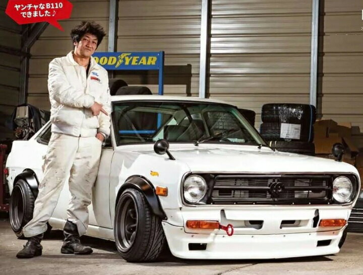 M s NISSAN Datsun B110 サニー クーペ 1970y-1973y PANDEM パンデム ダックビル ウイング エアロ パーツ カスタム 改造 社外 外装 部品 ニッサン 日産 ダットサン Sunny Coupe 旧車 ロケットバニー ロケバニ ダックテール ダックウイング リア