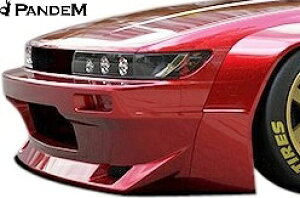 【M's】日産 S13 シルビア 1988-1993 PANDEM フロントバンパー Ver.4 FRP 未塗装 パンデム キット エアロ パーツ 部品 外装 改造 社外品 カスタム ロケバニ ロケットバニー ニッサン NISSAN 13 SILVIA レース
