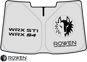 【M's】 スバル WRX STI / S4 VAB/VAG 前期・後期 共通 A-E型 ROWEN SPORT WRX Sti/S4専用 ロゴ入りサンシェード ロエン ロウェン ローウェン ローエン 狼炎 トミーカイラ SUBARU VAB VAG 内装品 室内 アクセサリ