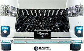 【M’s】 トヨタ 200 ハイエース 4型 5型 6型 7型 ナロー ROWEN フロントグリル Face.3 (クリアランスソナー対応) ABS 未塗装 ロェン ロウェン エアロ パーツ カスタム 外装 部品 改造 社外 正規 狼炎 ローウェン ローエン 200系 200ハイエース 標準 グリル 1T019C30-1