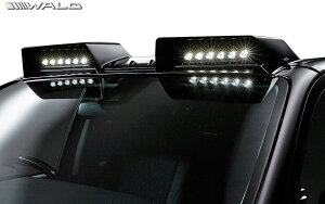 【M's】 トヨタ 後期 GUN125 ハイラックス (R2.8-) WALD フロント ルーフスポイラー (LEDランプ付属) HILUX ヴァルド バルド エアロ パーツ 部品 外装 社外 正規 本物 改造 カスタム ドレスアップ TOYOTA 1