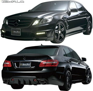 【M’s】 W212 ベンツ Eクラス セダン 前期 (2009.5-2013.5) WALD BLACK BISON フルエアロ 3点 (LEDバージョン) FRP 未塗装 ヴァルド バルド ブラックバイソン エアロ パーツ セット フルキット カスタム 外