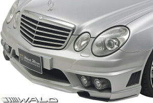 【M’s】 W211 ベンツ Eクラス セダン (2002y-2009y) WALD BLACK BISON フロントバンパースポイラー (FOGバージョン) FRP 未塗装 ヴァルド バルド ブラックバイソン エアロ パーツ カスタム 外装 外観 部品